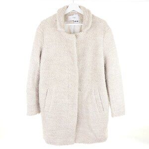 CLOSED Wool Alpaca Bubble Pori Knit Long Sweater Jacket Size Small